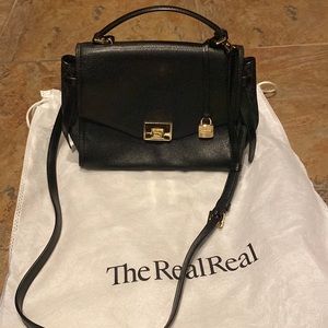 Michael kors top handle crossbody logo signature messenger bag jetset jet set